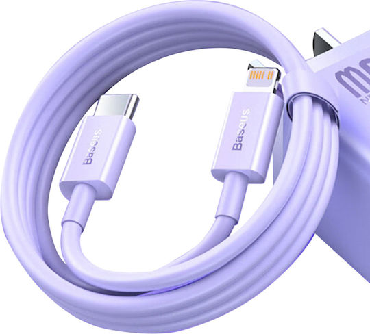 Baseus USB-C to Lightning Cable 20W Purple 1m (CAYS001505)