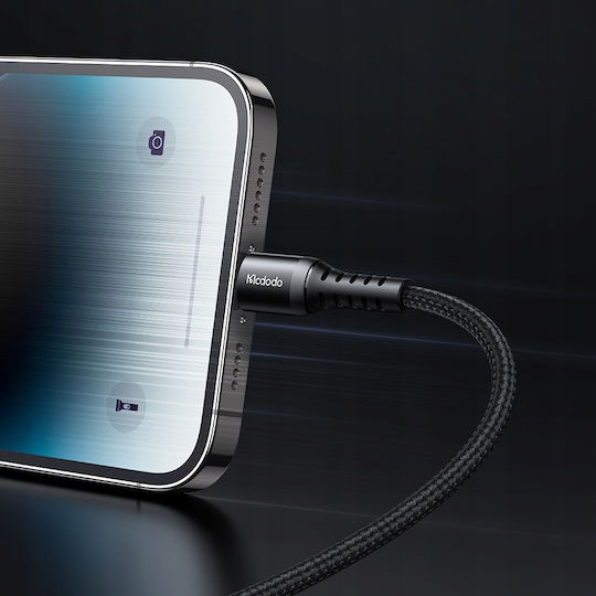 Mcdodo Редовна USB-C към Lightning кабел 36W Черен 1м (CA-5631)