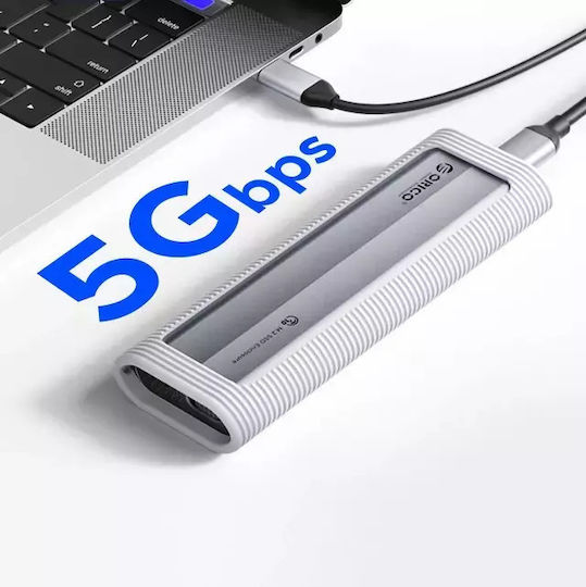 Orico Θήκη για Σκληρό Δίσκο M.2 SATA III με σύνδεση SATA USB 3.1 Type-C σε Γκρι χρώμα