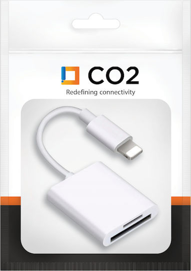 Card Reader Lightning για microSD Λευκό