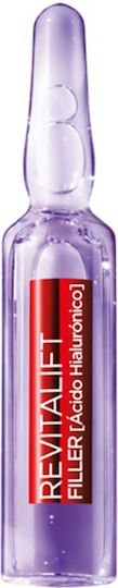 L'Oreal Paris Revitalift Filler Face Serum with Hyaluronic Acid & Panthenol for Firming 7x1.3ml