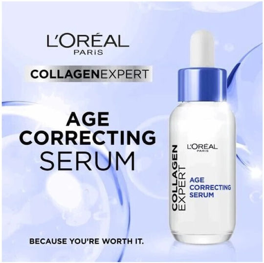 L'Oreal Paris Collagen Specialist Serum Hidratant și Anti-îmbătrânire pentru Față cu Colagen 30ml