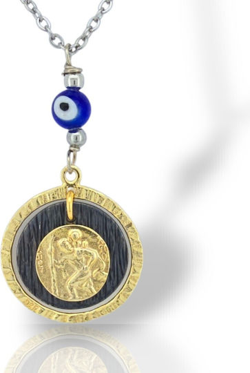 Auto-Anhänger Auto-Anhänger Αγ Χριστόφορος Silber 925° Code L008222