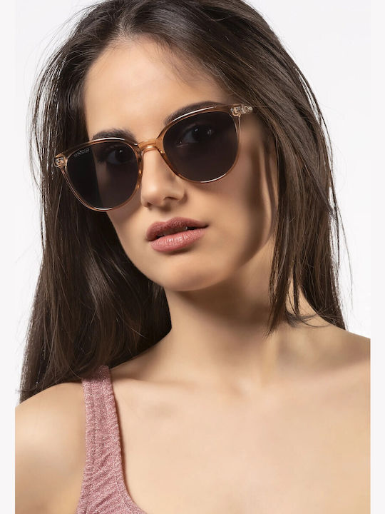 Smooder Unisex Sonnenbrille mit Gray Kunststoff Gestell und Gray Linse YAS02