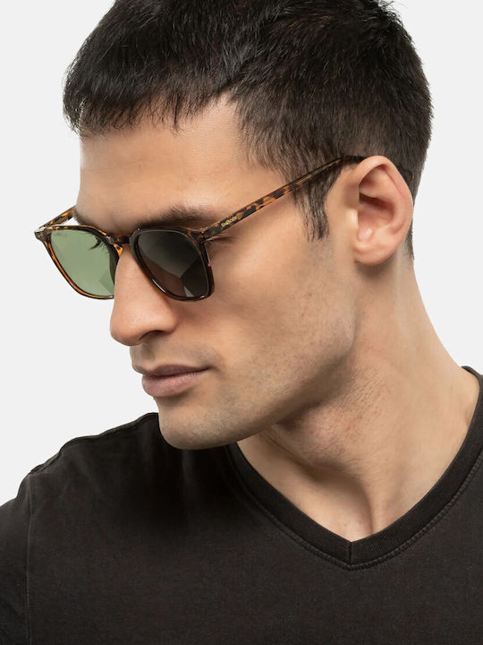 Smooder Unisex Sonnenbrille mit Gelb Kunststoff Gestell und Gray Linse BRS06