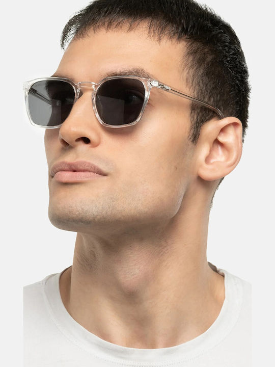 Smooder Unisex Sonnenbrille mit Gelb Kunststoff Gestell und Gray Linse BRS06