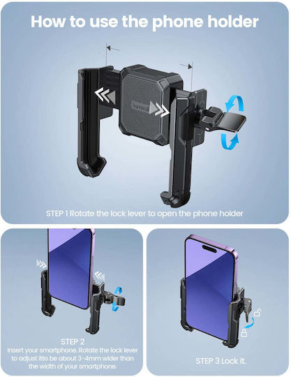Lamicall Mount Phone Motorcycle with Adjustable Arm 4.7-7" for Mirror