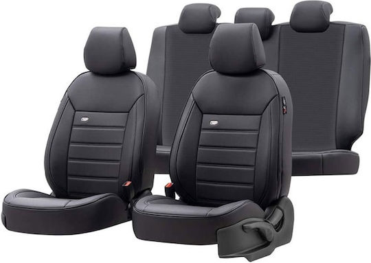 Otom Vordersitzbezüge Leder Schwarz
