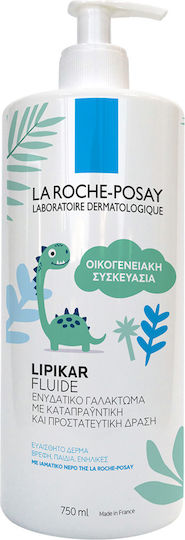La Roche Posay Lipikar Fluide Ενυδατική Κρέμα Ανάπλασης για Ξηρές & Ευαίσθητες Επιδερμίδες 750ml