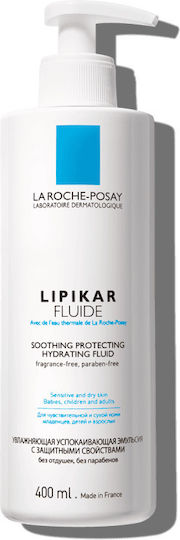 La Roche Posay Lipikar Fluide Ενυδατική Κρέμα Ανάπλασης για Ξηρές & Ευαίσθητες Επιδερμίδες 750ml