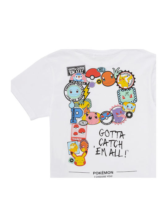 Kids' T-shirt White Pokemon Pokemon
