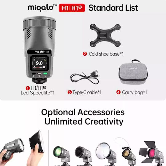 Jinbei Miqato H1 Dauerlicht LED Speedlite