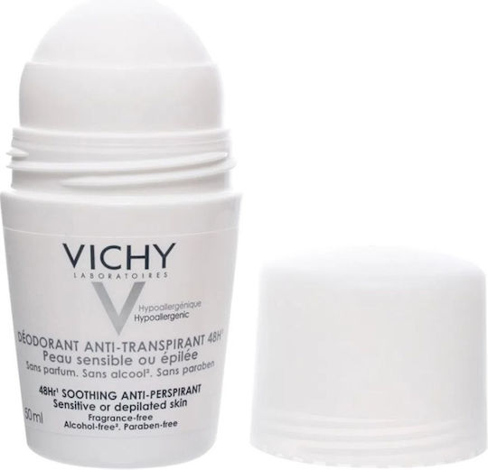 Vichy Soothing Дезодорант за Чувствителна или Депилирана Кожа 48h Рол-он 50ml