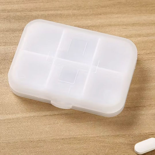 Square Cutie Organizing Medications Vitamins Supplements Pufo Medicine 9 Cm White