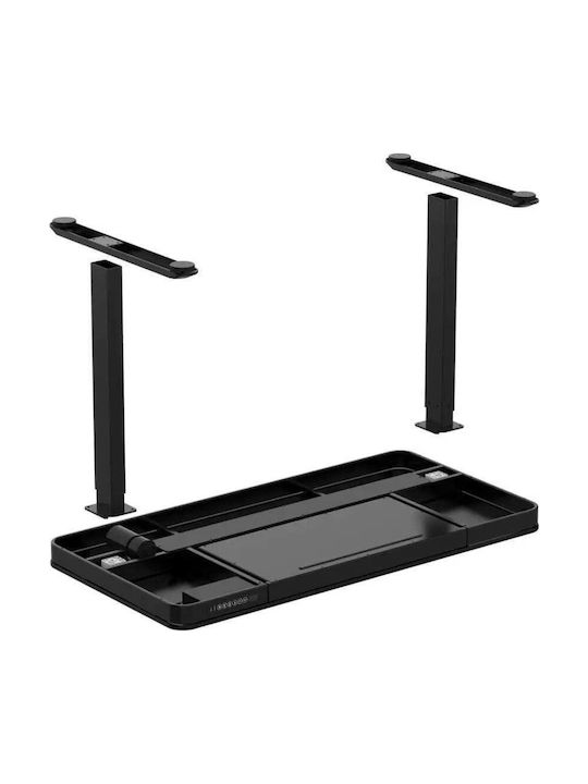 Desk Wooden Black with Metal Legs & USB ports 140x70x50cm