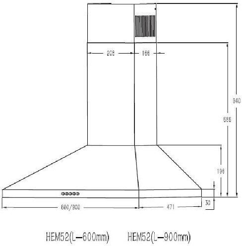 Davoline Airtechno Plus II Απορροφητήρας Καμινάδα 60cm Inox