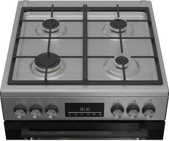 Beko Aragaz 72lt cu Plite pe Gaz Natural L60cm. Inox