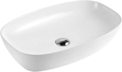 Tema Vessel Porcelain Bathroom Sink 50x39x14cm White