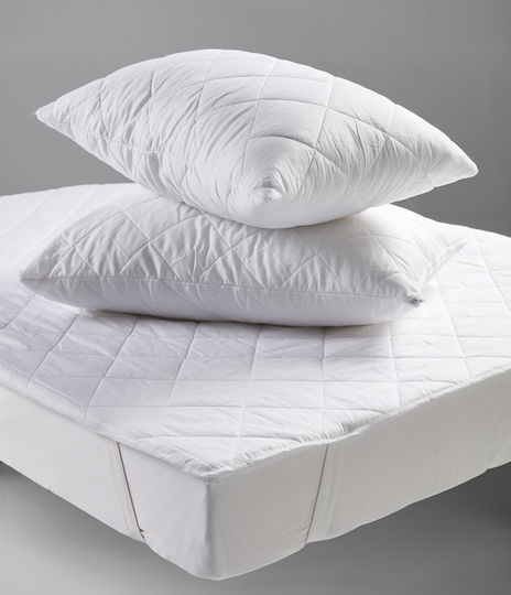 Charalambidis Textiles Σετ Προστατευτικά Μαξιλαριών Quilted White 50x70cm 10299999111