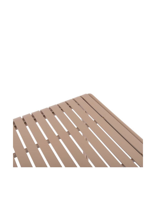 Rachel Sitting Room Outdoor Free Standing Aluminum Table Champagne 79x79x75cm