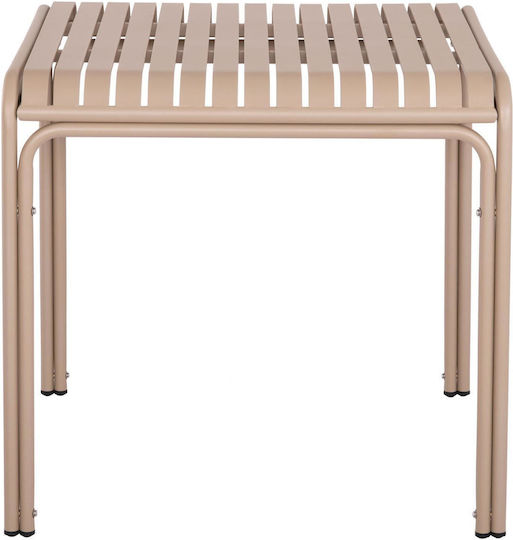 Rachel Sitting Room Outdoor Free Standing Aluminum Table Champagne 79x79x75cm