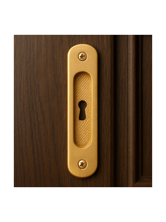 Finetto Χρυσό Ματ Door Flush Handle with Key Hole 102-1139###ORO