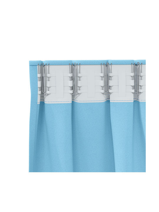 vidaXL vidaXL Window Curtain Set with Pencil Pleat Light Blue 140x260cm