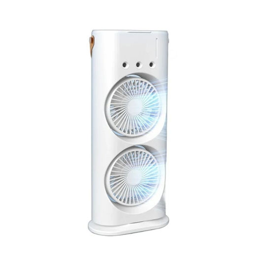 Portable Office Air Conditioner Spray Humidification Remote Control Multifunctional Eco-friendly Efficient Cooling White