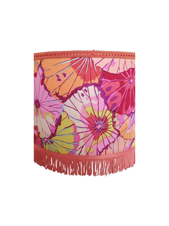 Oxygen Flowers Висящо Осветително Тяло Червен с Цокъл E27 35x20см.
