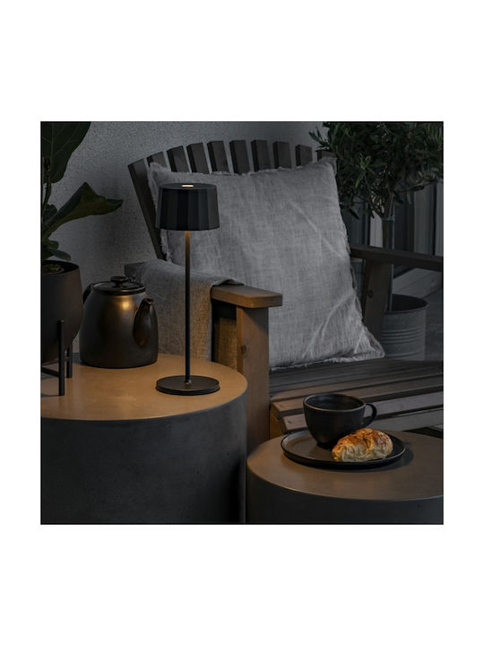 Konstsmide Lampa De Masă LED Pentru Exterior Cu Lumină Alb Cald IP54 Neagră