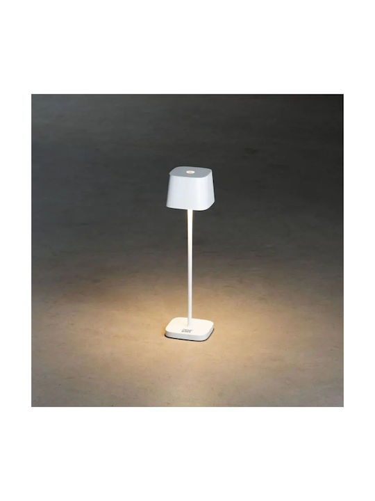 Konstsmide Lampa LED De Masă Pentru Exterior Cu Lumină Alb Cald IP54 Albă