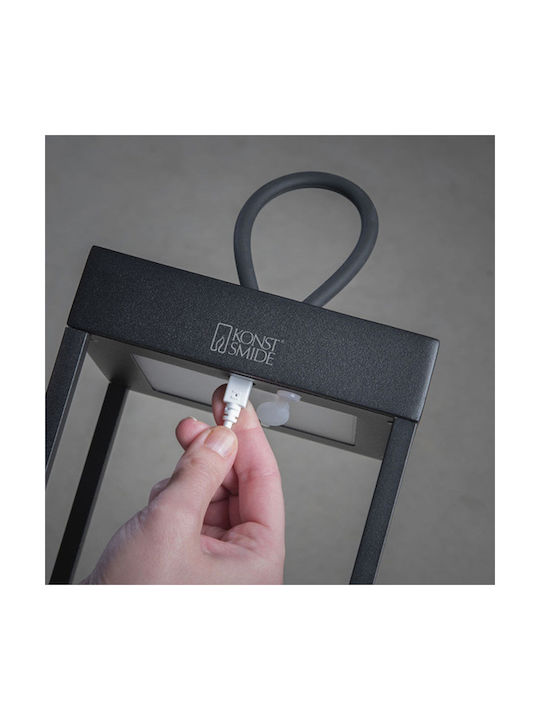 Konstsmide Lampa De Masă Pentru Exterior Cu Lumină Alb Cald IP54 Neagră