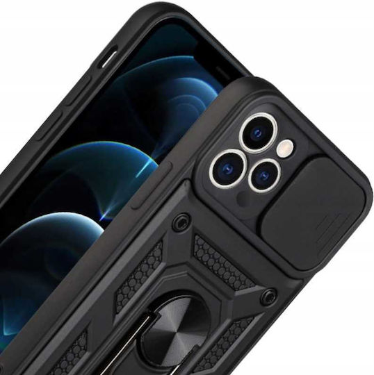 Spacecase Back Cover Negru (iPhone 12 / 12 Pro)
