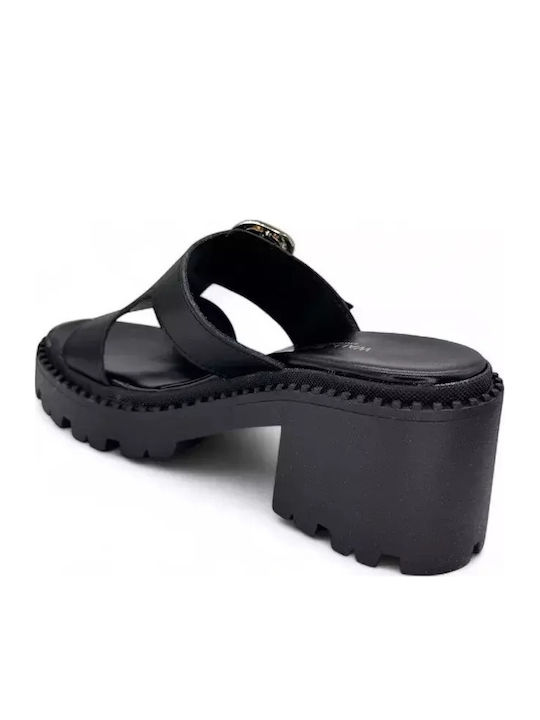 Leather Women's Sandals Black