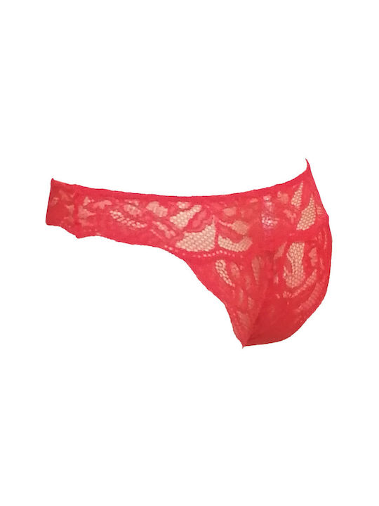 Дамско Слип 3Pack с дантела Red