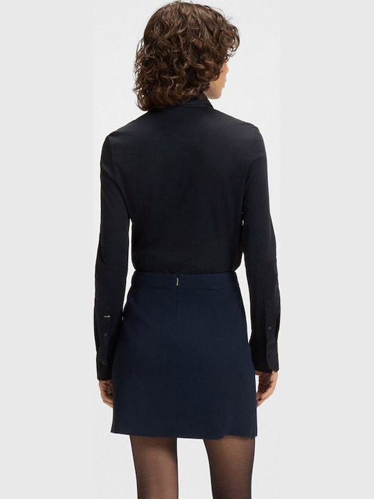Bronta_tuesday Women's Long Sleeve Shirt Dark Blue
