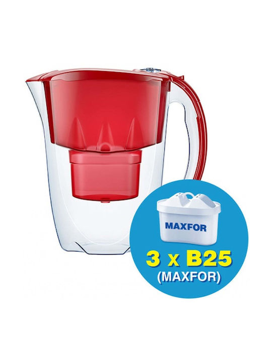 Aquaphor Amethyst Кана за сервиране Пластмаса Cherry с 3 резервни филтри MXFOR Plus 2800мл 289558 1бр