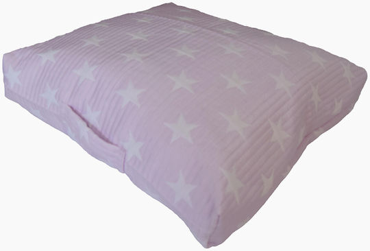 Μαξιλάρα Δαπέδου Παιδική Box Zakar Star Ροζ 50x50x10 Φερμουάρ