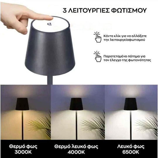Viosarp Table Lamp LED with White Shade and Base