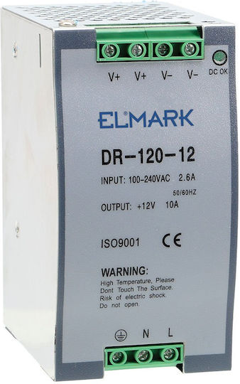 Elmark LED Power Supply Power 120W with Output Voltage 12V