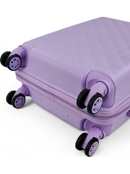 Playful Bags Children's Cabin Travel Suitcase Hard Lila with 4 Wheels Height 55cm