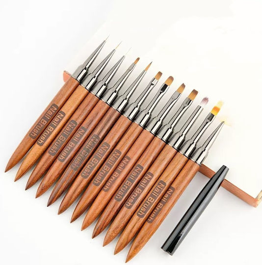One Fashion Nail Art Brush Set 12pcs 039516