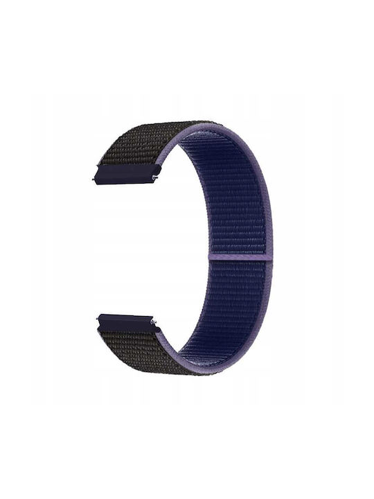 Sc Nylon Strap 20mm Midnight Blue Black