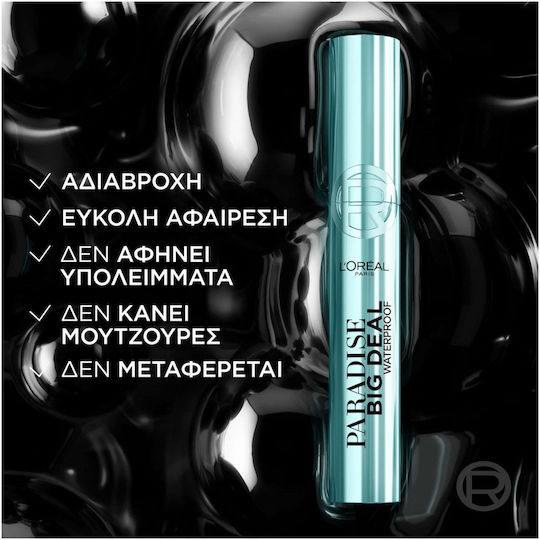 L'Oreal Paris Paradise Big Deal Wasserdicht Mascara für Band & Länge Schwarz 9.9ml