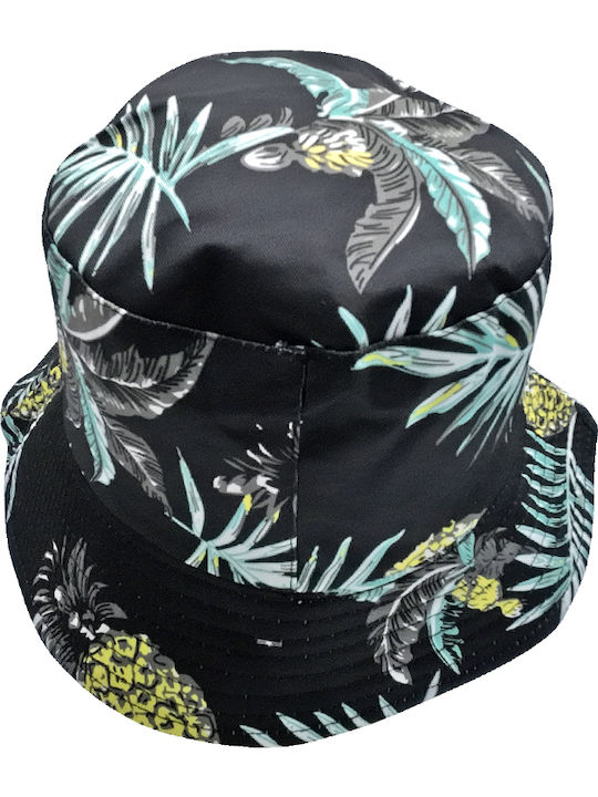 Brims and Trims Υφασμάτινo Ανδρικό Καπέλο Στυλ Bucket Μαύρο