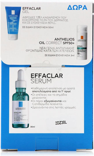 La Roche Posay Effaclar Ultra Concentrated Σετ Περιποίησης για Κατά της Ακμής 3τμχ