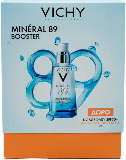 Vichy Mineral 89 Booster Σετ Περιποίησης για Ενυδάτωση & Αντιγήρανση 2τμχ