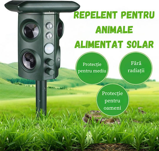 Dispozitiv cu Ultrasunete de Repulsie Șerpi / Rozătoare Solar 200gr