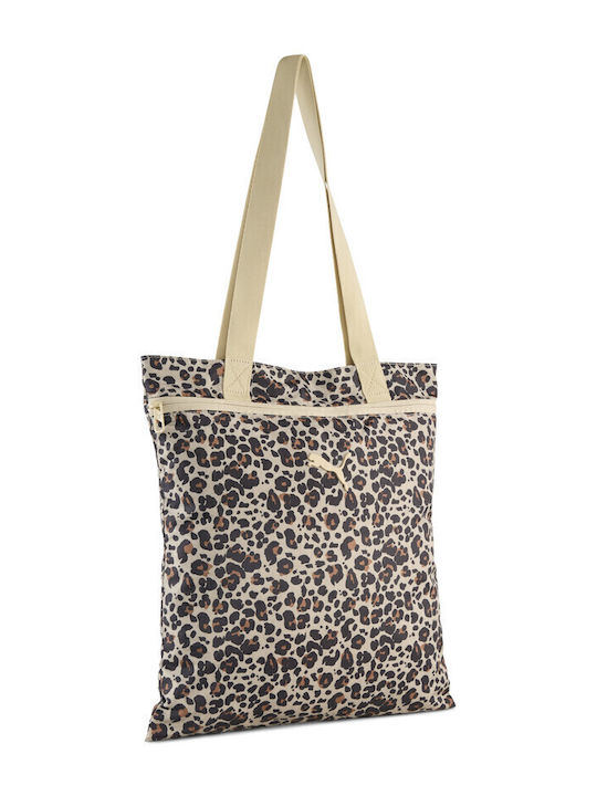 PUMA Tote Almond Animal Print Γυναικεία Tote Τσάντα από Συνθετικό Δέρμα