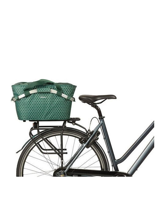 Basil Bicycle Basket Green